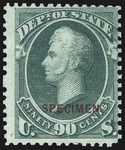 Sale 1017, Lot 988, Official Specimens and Officials Balance (OS)