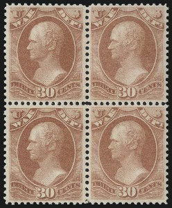 Sale 1017, Lot 994, Official Specimens and Officials Balance (OS)