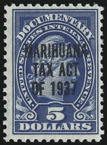 Sale 1019, Lot 1045, Revenues, Marihuana Tax Act