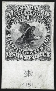 Sale 1019, Lot 1052, Private Die Proprietary, Die Proofs and Trial Color Proofs