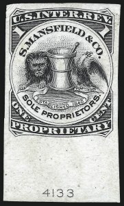 Sale 1019, Lot 1062, Private Die Proprietary, Die Proofs and Trial Color Proofs