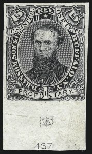 Sale 1019, Lot 1063, Private Die Proprietary, Die Proofs and Trial Color Proofs