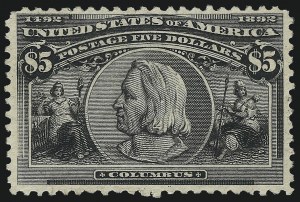 Sale 1019, Lot 1112, Group Lots by Issue, $4.00-$5.00 Columbian (244-245) Sale 1019, Lot 1112, Group Lots by Issue