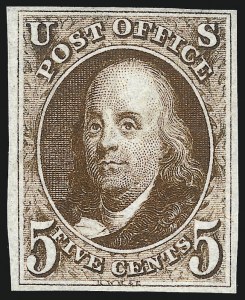 Sale 1019, Lot 301, 5c-10c 1847 Issue (Scott 1-2)