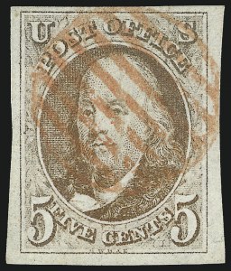 Sale 1019, Lot 304, 5c-10c 1847 Issue (Scott 1-2)