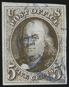 Sale 1019, Lot 306, 5c-10c 1847 Issue (Scott 1-2)