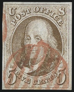 Sale 1019, Lot 307, 5c-10c 1847 Issue (Scott 1-2)