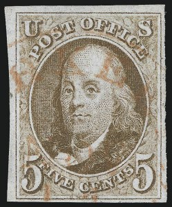 Sale 1019, Lot 308, 5c-10c 1847 Issue (Scott 1-2)