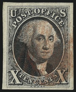 Sale 1019, Lot 319, 5c-10c 1847 Issue (Scott 1-2)