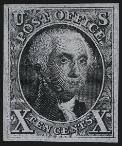 Sale 1019, Lot 327, 1875 Reproduction of 1847 Issue (Scott 3-4)