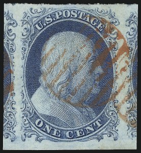 Sale 1019, Lot 329, 1c 1851-56 Issue (Scott 7-9)