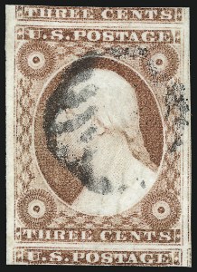 Sale 1019, Lot 346, 3c-12c 1851-56 Issue (Scott 10-17)
