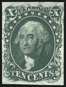 Sale 1019, Lot 355, 3c-12c 1851-56 Issue (Scott 10-17)