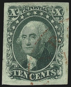 Sale 1019, Lot 356, 3c-12c 1851-56 Issue (Scott 10-17)