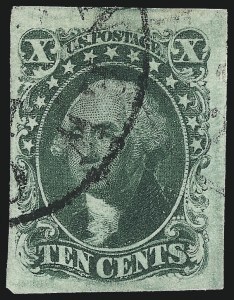 Sale 1019, Lot 358, 3c-12c 1851-56 Issue (Scott 10-17)