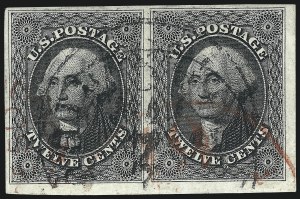 Sale 1019, Lot 361, 3c-12c 1851-56 Issue (Scott 10-17)