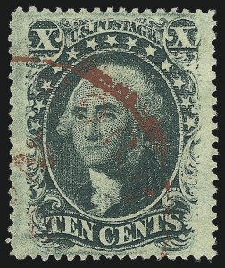 Sale 1019, Lot 377, 10c-90c 1857-60 Issue and 1875 Reprint (Scott 32-47)