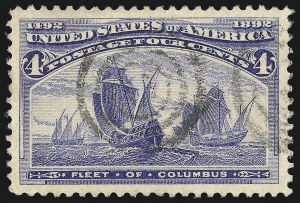 Sale 1019, Lot 544, 1c-50c 1893 Columbian Issue (Scott 230-240)