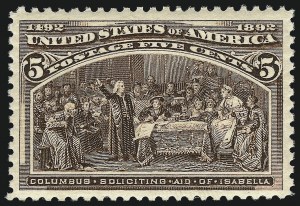 Sale 1019, Lot 545, 1c-50c 1893 Columbian Issue (Scott 230-240)