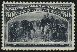 Sale 1019, Lot 557, 1c-50c 1893 Columbian Issue (Scott 230-240)