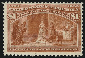 Sale 1019, Lot 561, $1.00-$5.00 1893 Columbian Issue (Scott 241-245)
