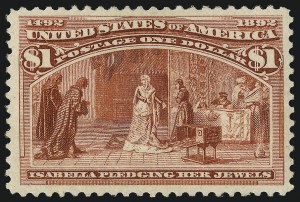 Sale 1019, Lot 562, $1.00-$5.00 1893 Columbian Issue (Scott 241-245)