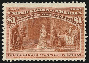 Sale 1019, Lot 563, $1.00-$5.00 1893 Columbian Issue (Scott 241-245)