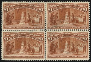 Sale 1019, Lot 565, $1.00-$5.00 1893 Columbian Issue (Scott 241-245)
