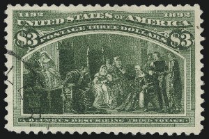 Sale 1019, Lot 571, $1.00-$5.00 1893 Columbian Issue (Scott 241-245)