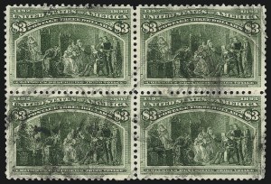 Sale 1019, Lot 572, $1.00-$5.00 1893 Columbian Issue (Scott 241-245)