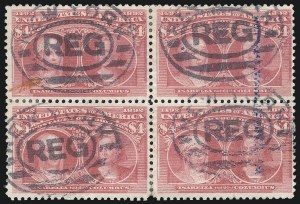 Sale 1019, Lot 575, $1.00-$5.00 1893 Columbian Issue (Scott 241-245)
