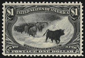 Sale 1019, Lot 644, $1.00-$2.00 1898 Trans-Mississippi Issue (Scott 292-293)