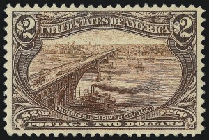 Sale 1019, Lot 651, $1.00-$2.00 1898 Trans-Mississippi Issue (Scott 292-293)