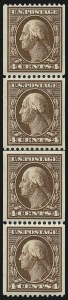 Sale 1019, Lot 732, 1908-09 Washington-Franklin Issues (Scott 332-355)