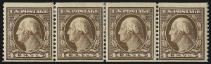 Sale 1019, Lot 738, 1908-09 Washington-Franklin Issues (Scott 332-355)