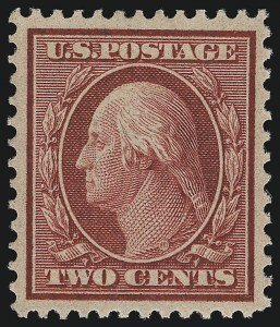 Sale 1019, Lot 744, 1909 Washington-Franklin Bluish Paper (Scott 357-366, 369)