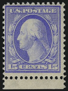 Sale 1019, Lot 746, 1909 Washington-Franklin Bluish Paper (Scott 357-366, 369)