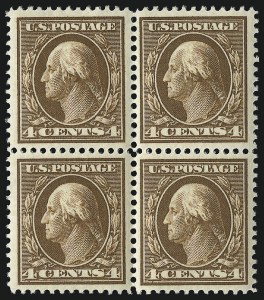 Sale 1019, Lot 755, 1909-12 Washington-Franklin Issues (Scott 375b-396)