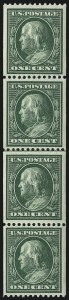Sale 1019, Lot 764, 1909-12 Washington-Franklin Issues (Scott 375b-396)