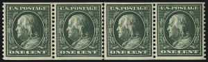Sale 1019, Lot 766, 1909-12 Washington-Franklin Issues (Scott 375b-396)