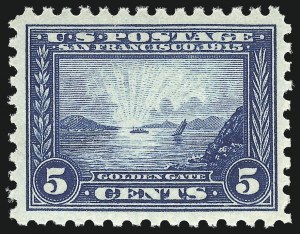Sale 1019, Lot 787, 1913 Panama Pacific Issue (Scott 397-404)