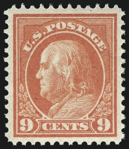 Sale 1019, Lot 794, 1912-15 Washington-Franklin Issues (Scott 406c-460)