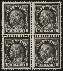 Sale 1019, Lot 806, 1912-15 Washington-Franklin Issues (Scott 406c-460)