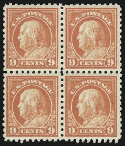 Sale 1019, Lot 807, 1912-15 Washington-Franklin Issues (Scott 406c-460)