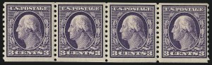 Sale 1019, Lot 818, 1912-15 Washington-Franklin Issues (Scott 406c-460)