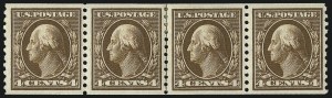 Sale 1019, Lot 821, 1912-15 Washington-Franklin Issues (Scott 406c-460)