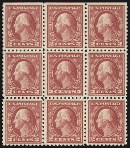 Sale 1019, Lot 837, 1916-17 Washington-Franklin Issues (Scott 462-480)