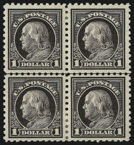 Sale 1019, Lot 846, 1916-17 Washington-Franklin Issues (Scott 462-480)