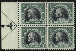 Sale 1019, Lot 879, 1917-18 Washington-Franklin Issues (Scott 495-523)
