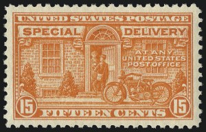 Sale 1019, Lot 943, Special Delivery, Registration (Scott E1-E13, F1)